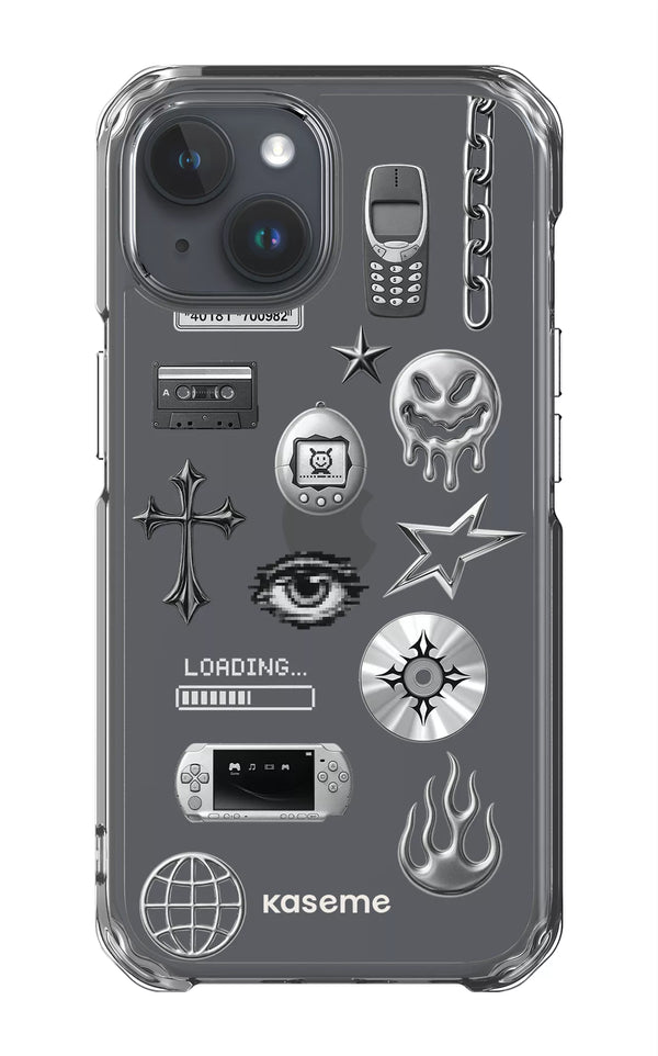 iPhone 15 Clear Case Chrome Clear Case -