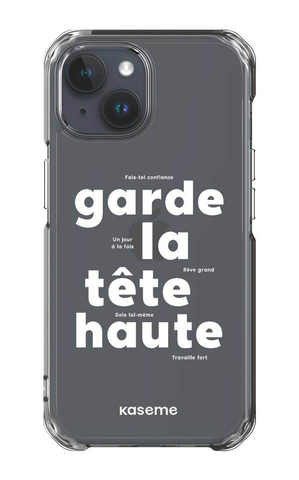 iPhone 15 Clear Case État d'esprit Clear Case -