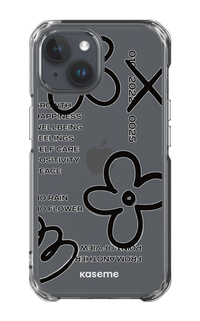iPhone 15 Clear Case Feelings black Clear Case -