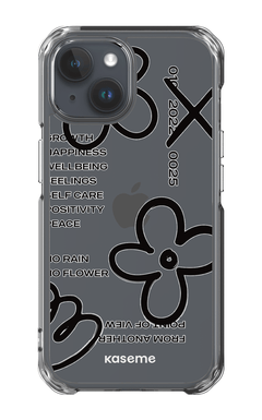 iPhone 15 Clear Case Feelings black Clear Case -