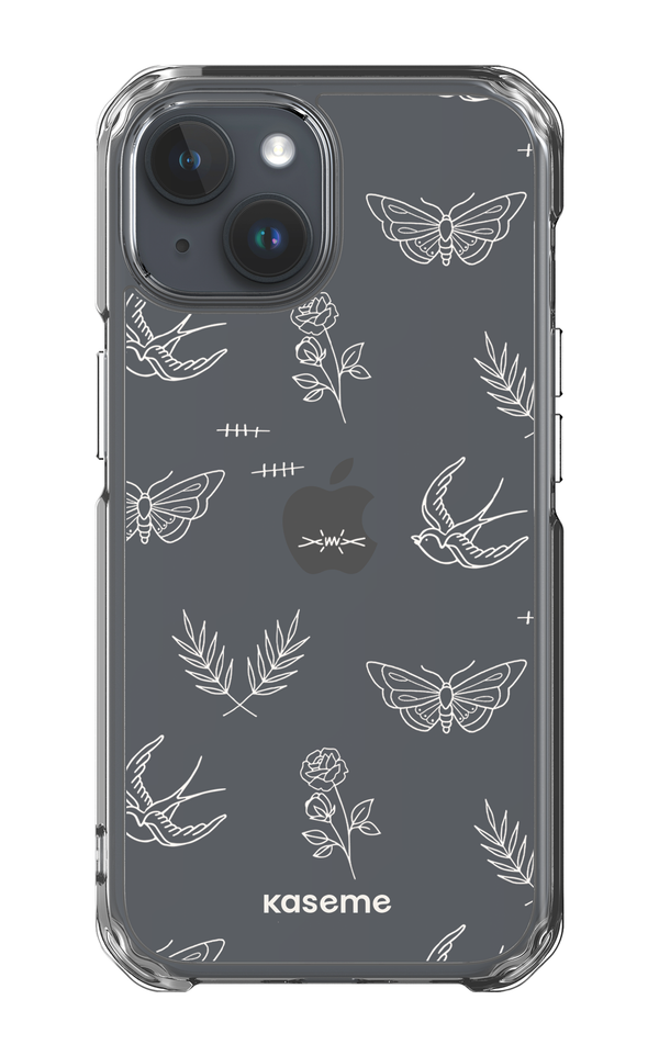 iPhone 15 Clear Case Ink white Clear Case -