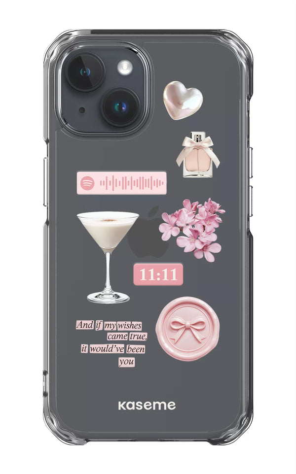 iPhone 15 Clear Case Love Letters Clear Case -