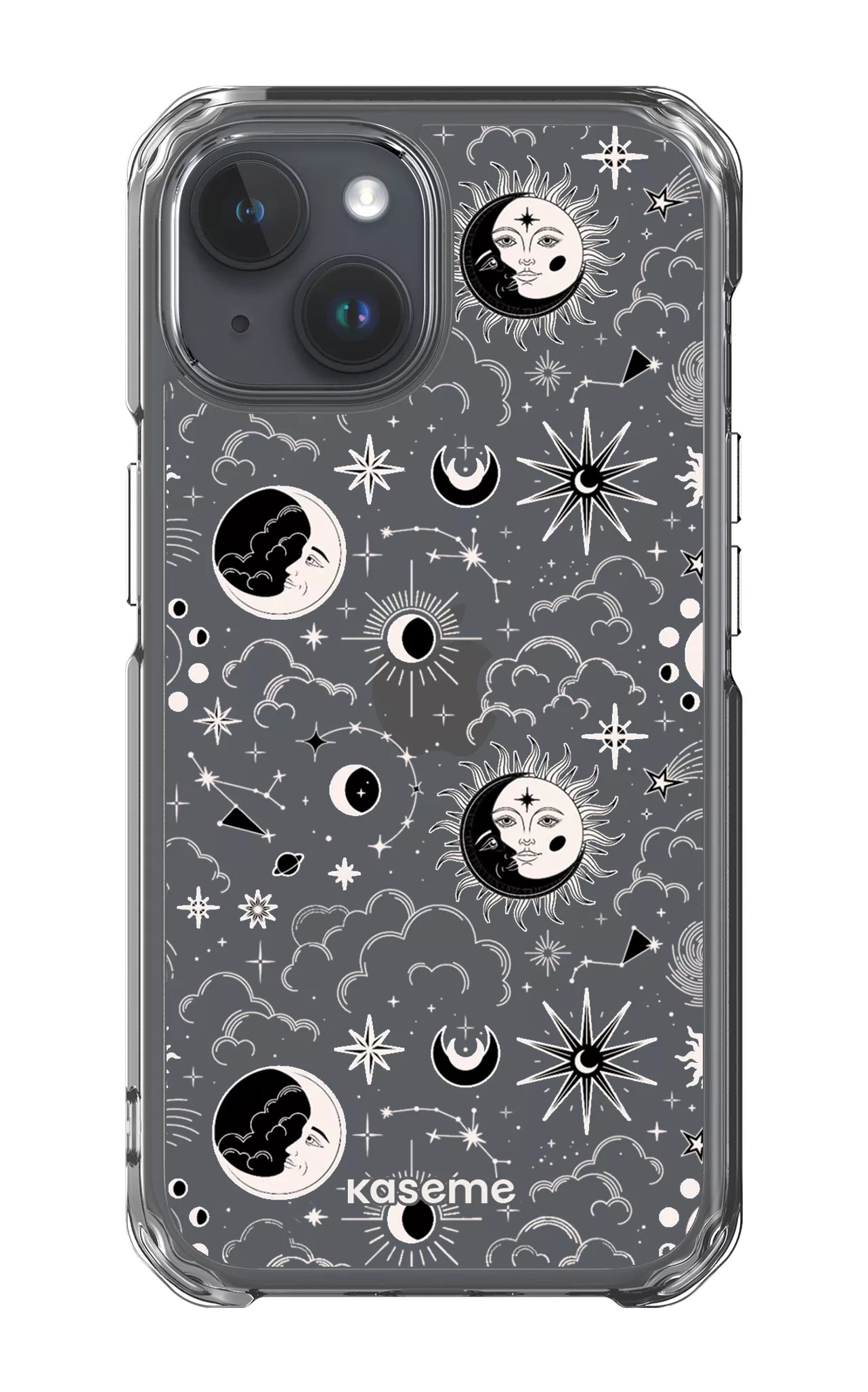 iPhone 15 Clear Case Milky Way White Clear Case -