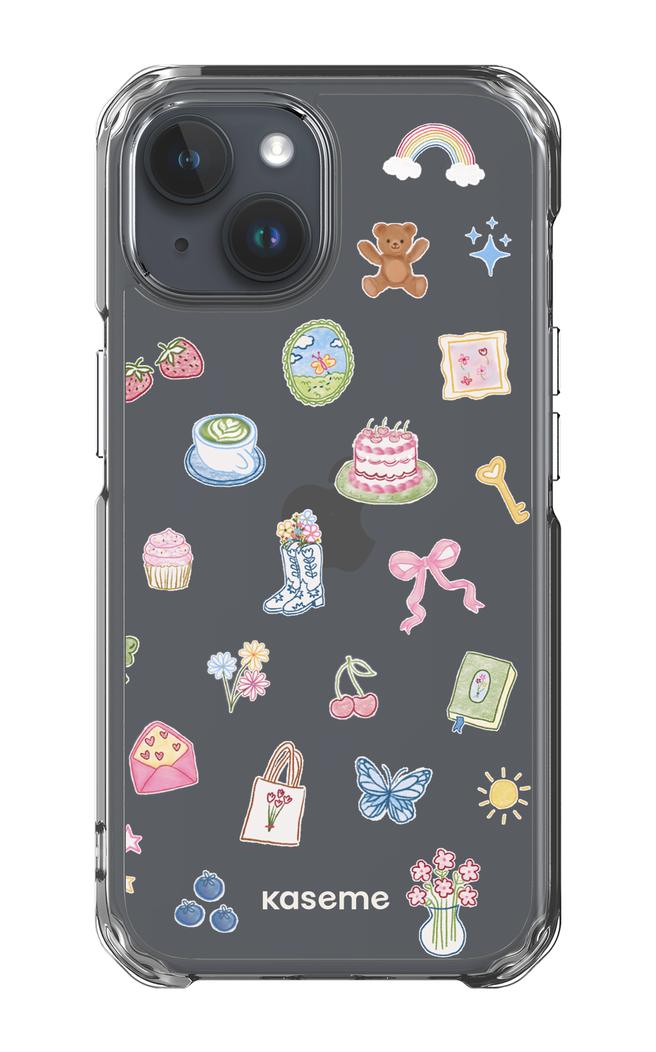 iPhone 15 Clear Case Poetry Clear Case -