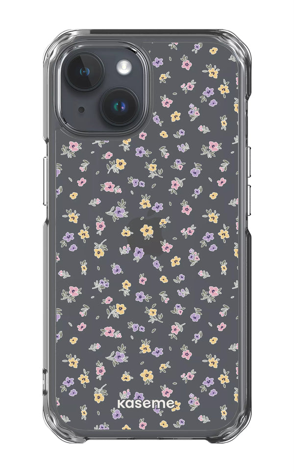 iPhone 15 Clear Case Porcelain Blossom Clear Case -