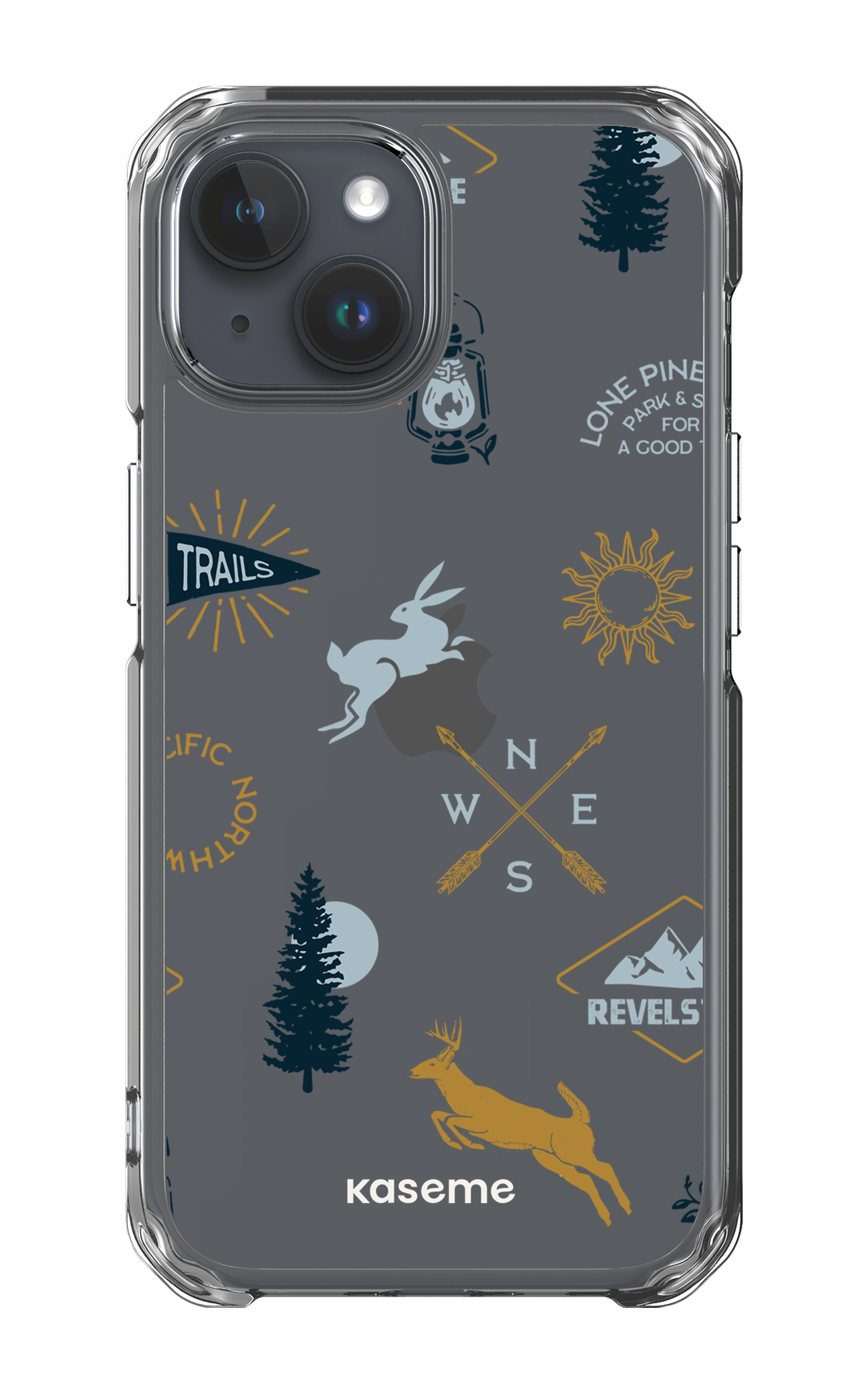 iPhone 15 Clear Case Revelstoke white clear case -