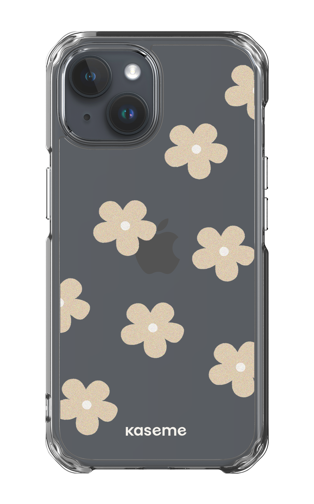 iPhone 15 Clear Case Woodstock Beige Clear Case -
