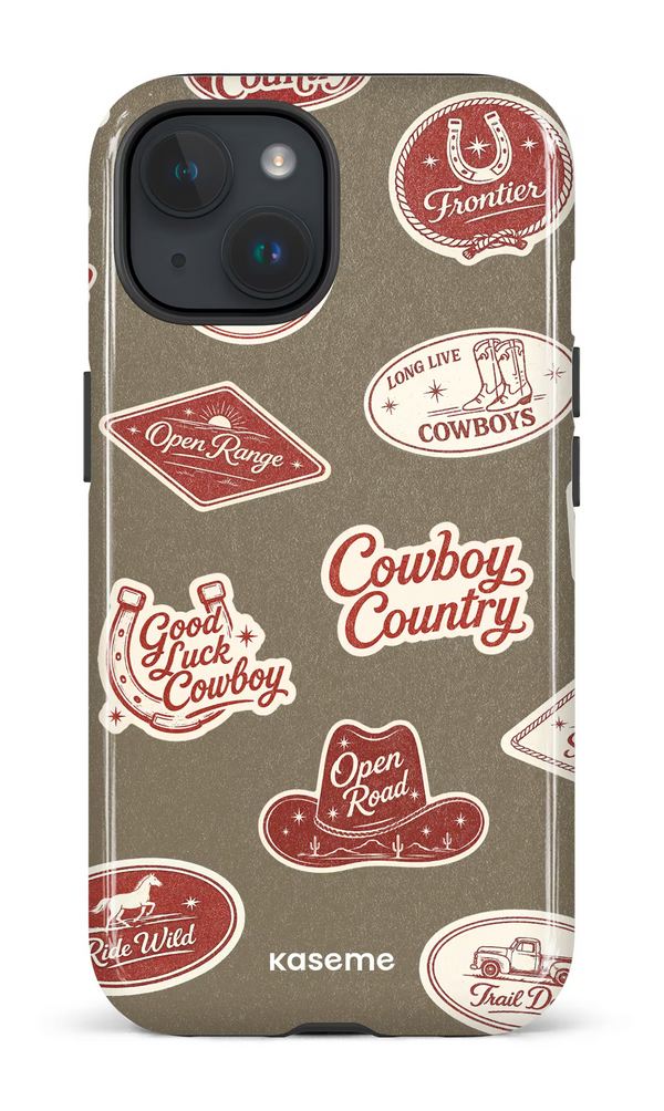 iPhone 15 MagSafe - Impact Case Cowboy Country Green -