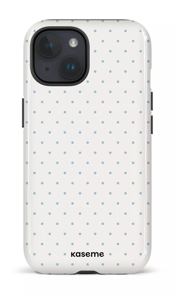 iPhone 15 MagSafe - Impact Case Ditsy White & Blue -