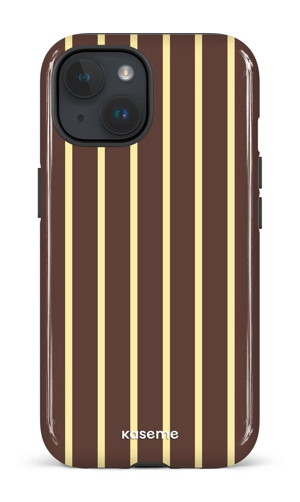 iPhone 15 MagSafe - Impact Case Dolce Striscia Brown -