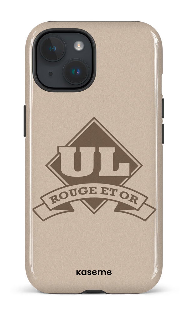 iPhone 15 MagSafe - Impact Case Dune x Rouge et Or -