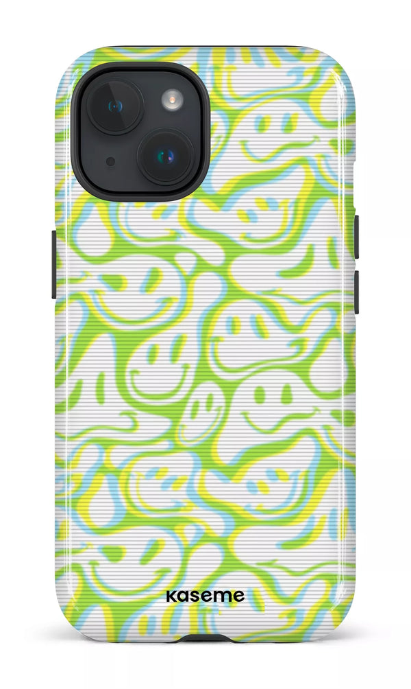 iPhone 15 MagSafe - Impact Case Dystopia green -