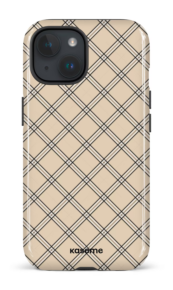 iPhone 15 MagSafe - Impact Case Flannel Beige -