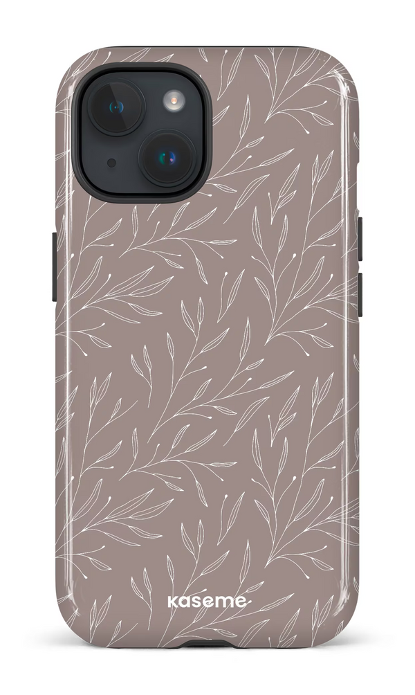 iPhone 15 MagSafe - Impact Case Hibiscus Grey -