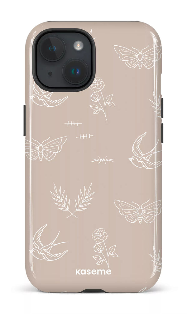 iPhone 15 MagSafe - Impact Case Ink beige -
