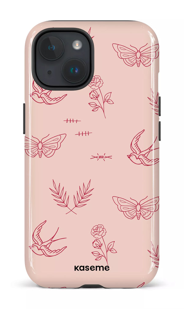 iPhone 15 MagSafe - Impact Case Ink magenta -