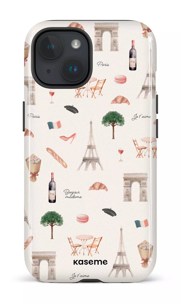 iPhone 15 MagSafe - Impact Case Je t'aime Paris -