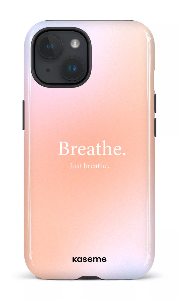 iPhone 15 MagSafe - Impact Case Just breathe -