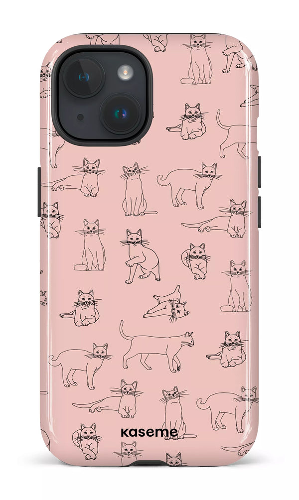 iPhone 15 MagSafe - Impact Case Kitty pink -
