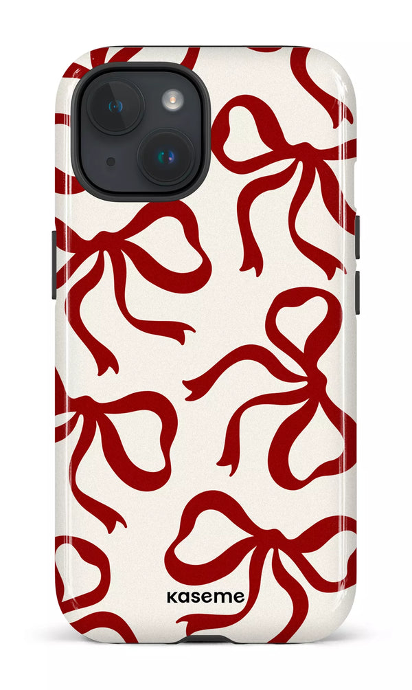 iPhone 15 MagSafe - Impact Case Lace Burgundy -
