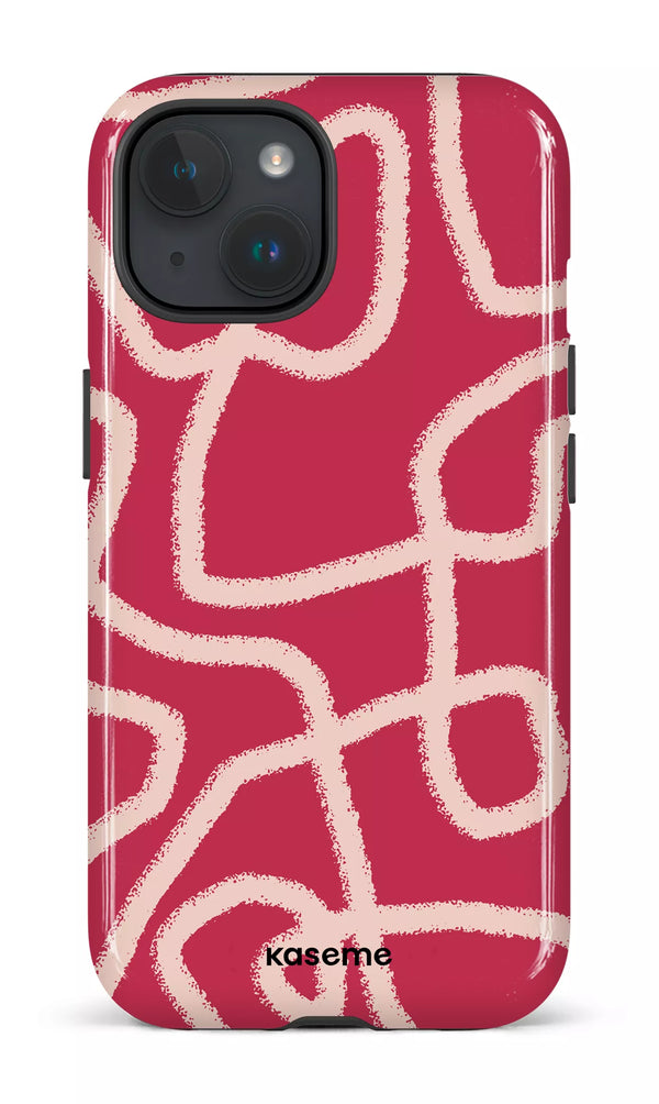 iPhone 15 MagSafe - Impact Case Lifeline magenta -