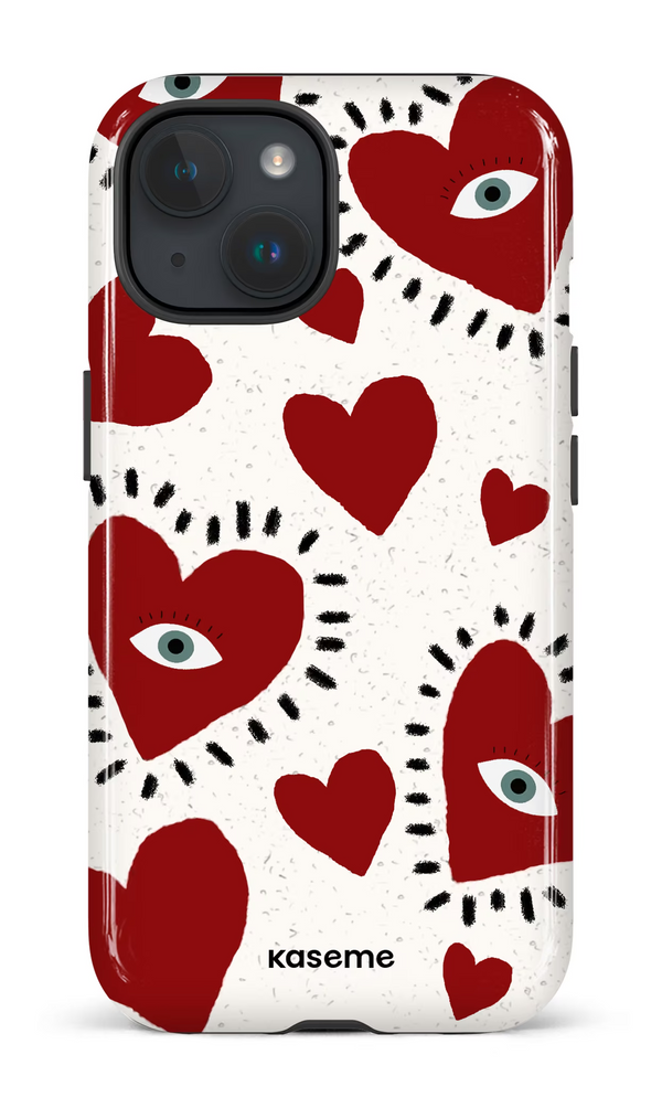 iPhone 15 MagSafe - Impact Case Lover red -