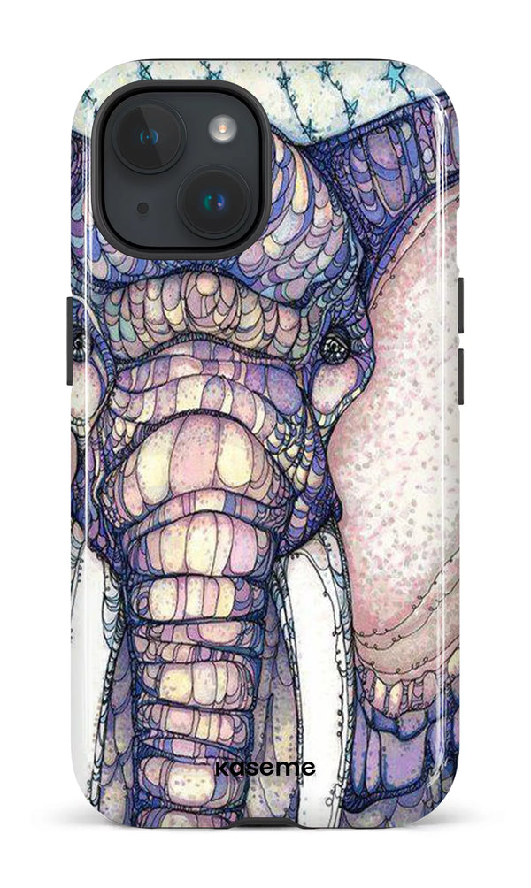 iPhone 15 MagSafe - Impact Case Mosaic Elephant -