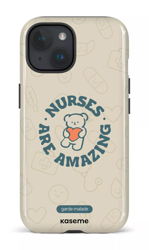iPhone 15 MagSafe - Impact Case Nurses Are Amazing x Garde-Malade -