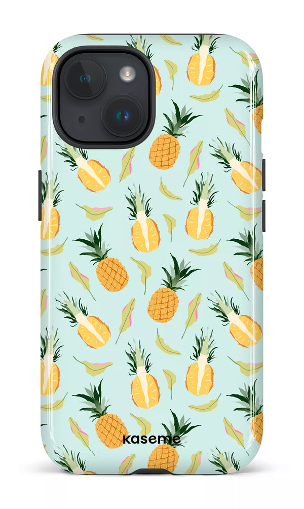 iPhone 15 MagSafe - Impact Case Pina Colada blue -