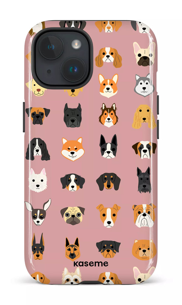 iPhone 15 MagSafe - Impact Case Pup pink -