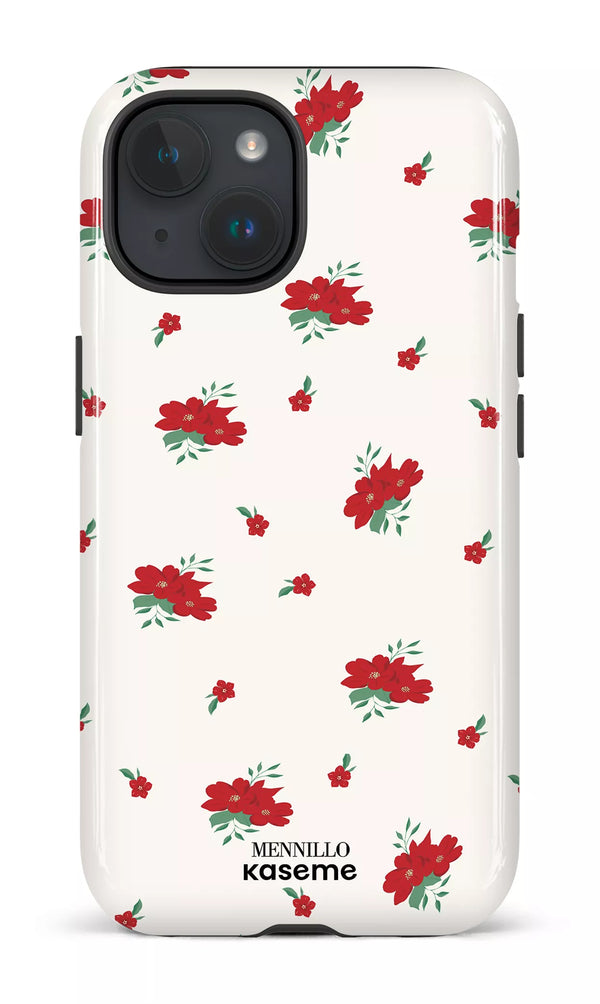 iPhone 15 MagSafe - Impact Case Red Roses by Mennillo -