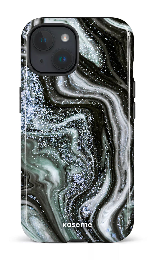 iPhone 15 MagSafe - Impact Case Shimmering Secrets Blue -