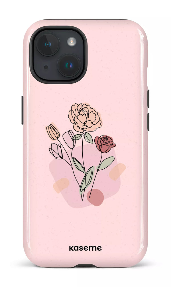 iPhone 15 MagSafe - Impact Case Spring memories pink -