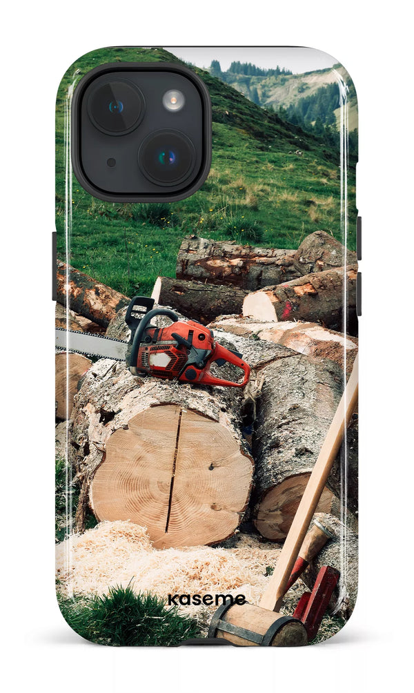 iPhone 15 MagSafe - Impact Case Timber Cut -