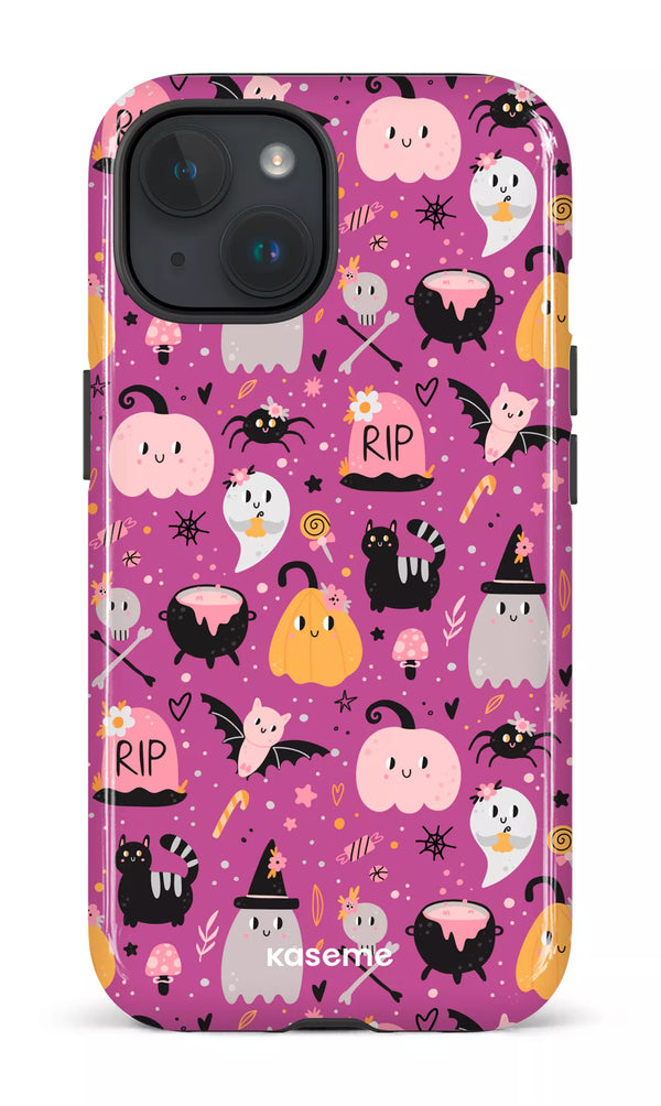iPhone 15 MagSafe - Impact Case Trick or Threat Pink -
