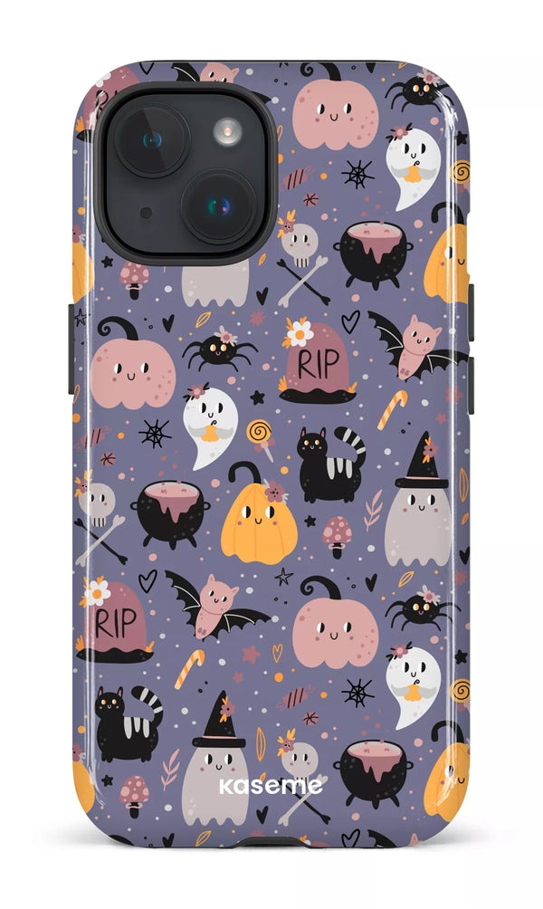 iPhone 15 MagSafe - Impact Case Trick or Threat Purple -