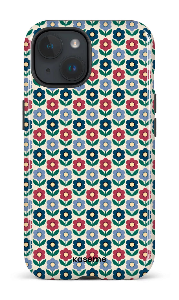 iPhone 15 MagSafe - Impact Case Winter Jasmin Red -