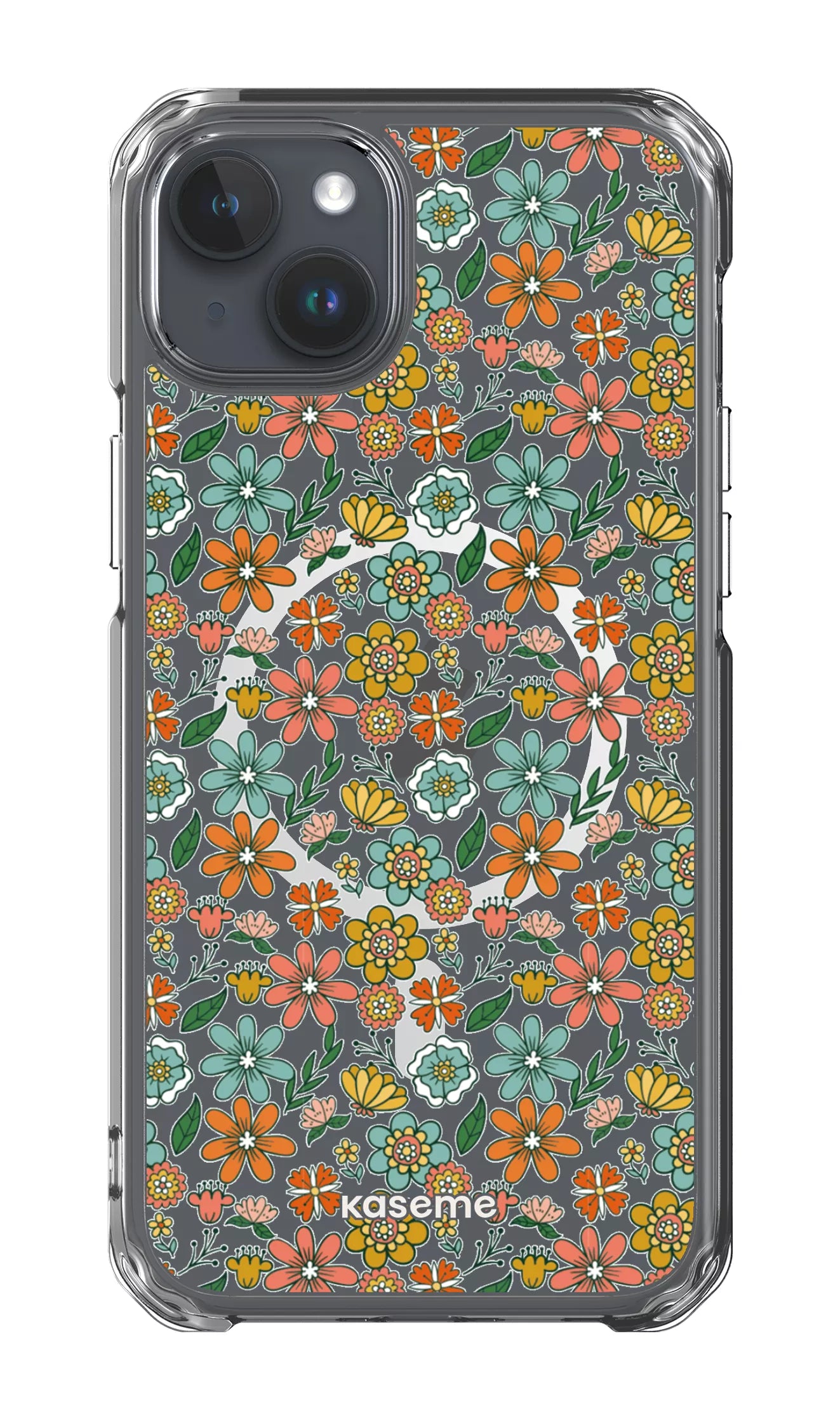 iPhone 15 Plus Clear Case - Magsafe Bohemian Clear Case -