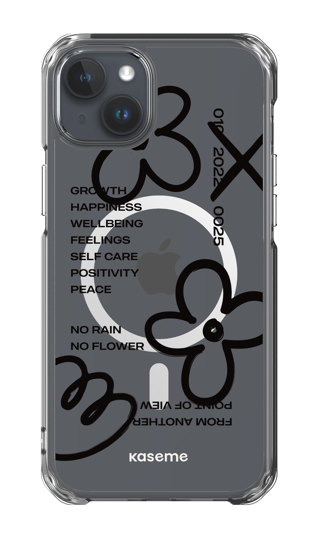 iPhone 15 Plus Clear Case - Magsafe Feelings black clear case -