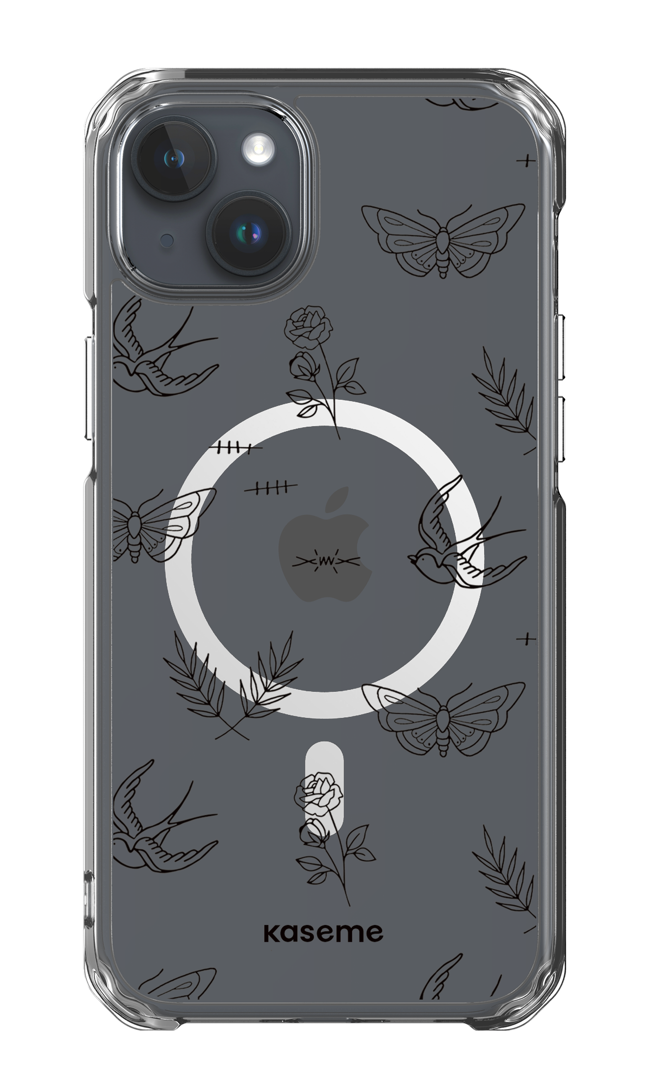 iPhone 15 Plus Clear Case - Magsafe Ink clear case -