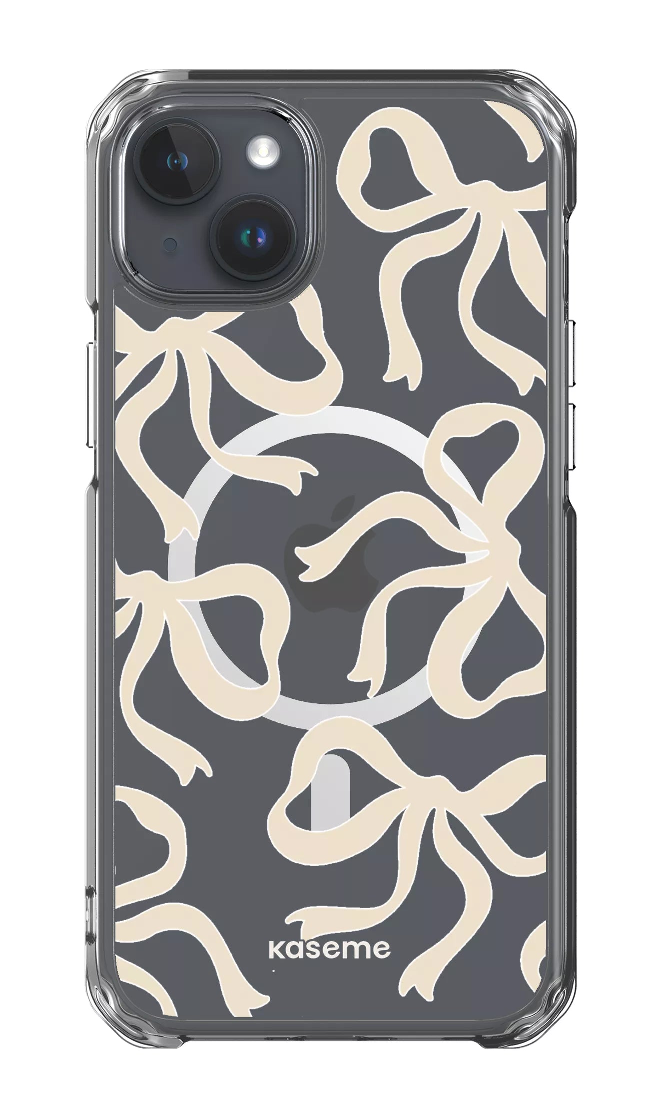 iPhone 15 Plus Clear Case - Magsafe Lace Clear Case -