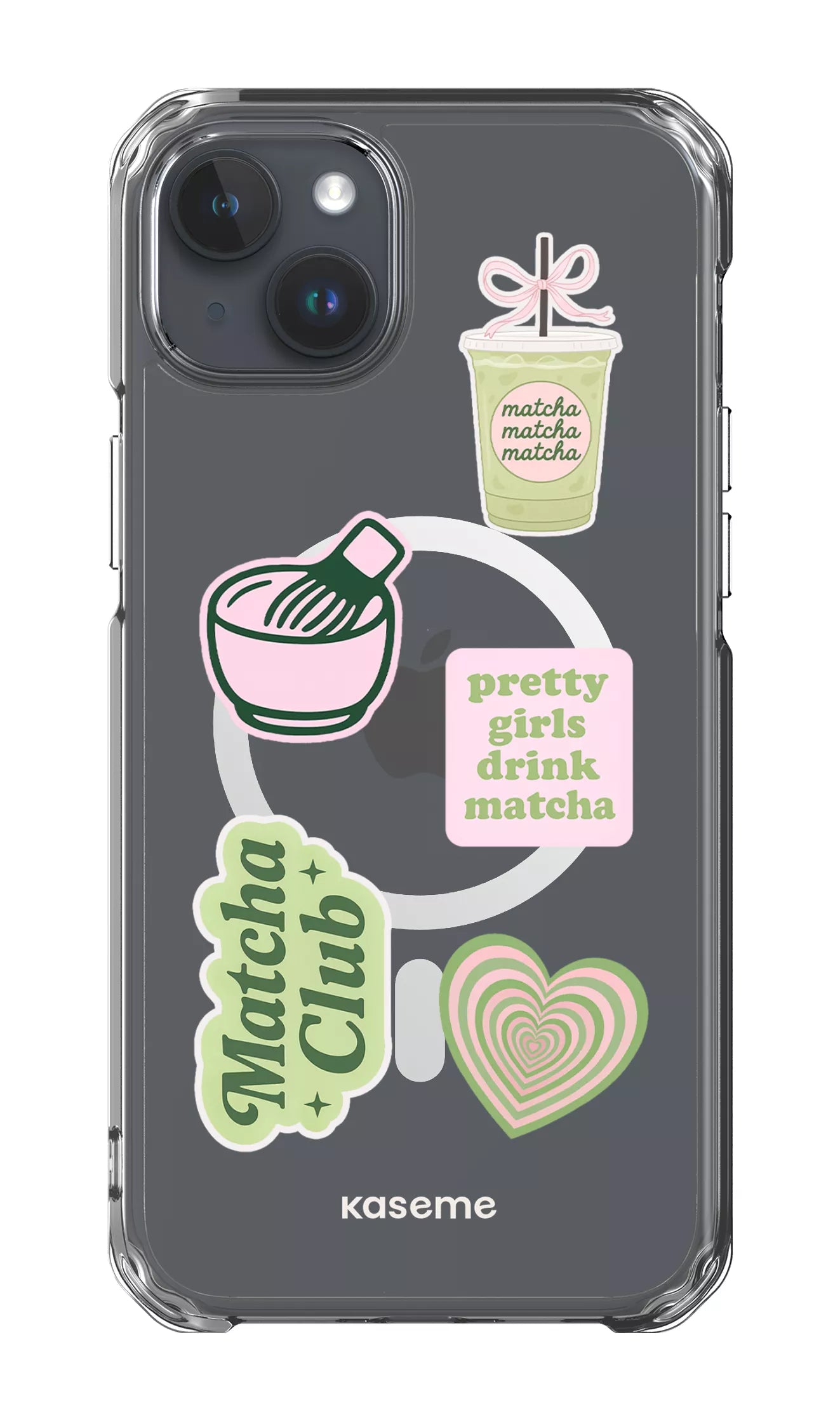iPhone 15 Plus Clear Case - Magsafe Matcha Clear Case -