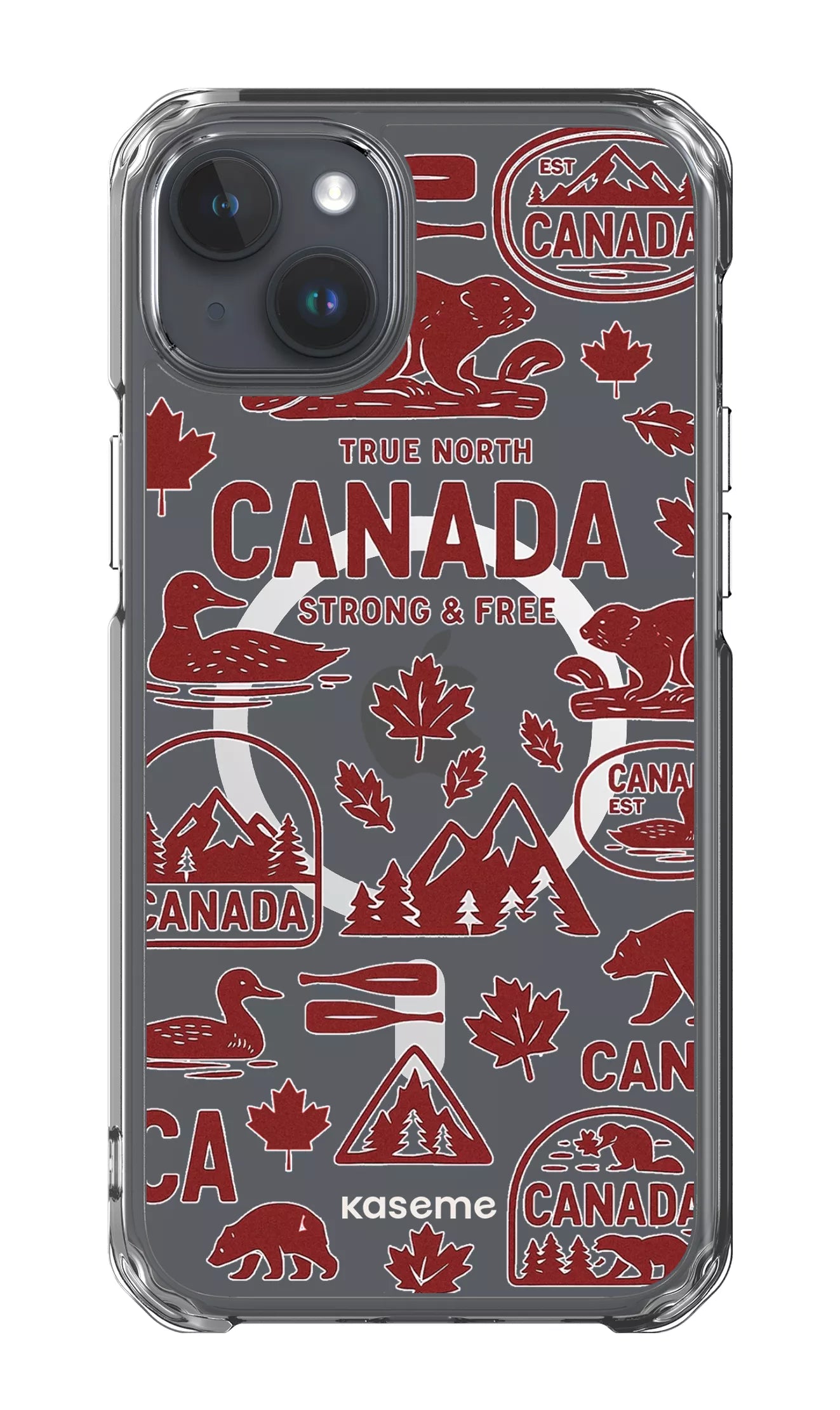 iPhone 15 Plus Clear Case - Magsafe Oh Canada Clear Case -