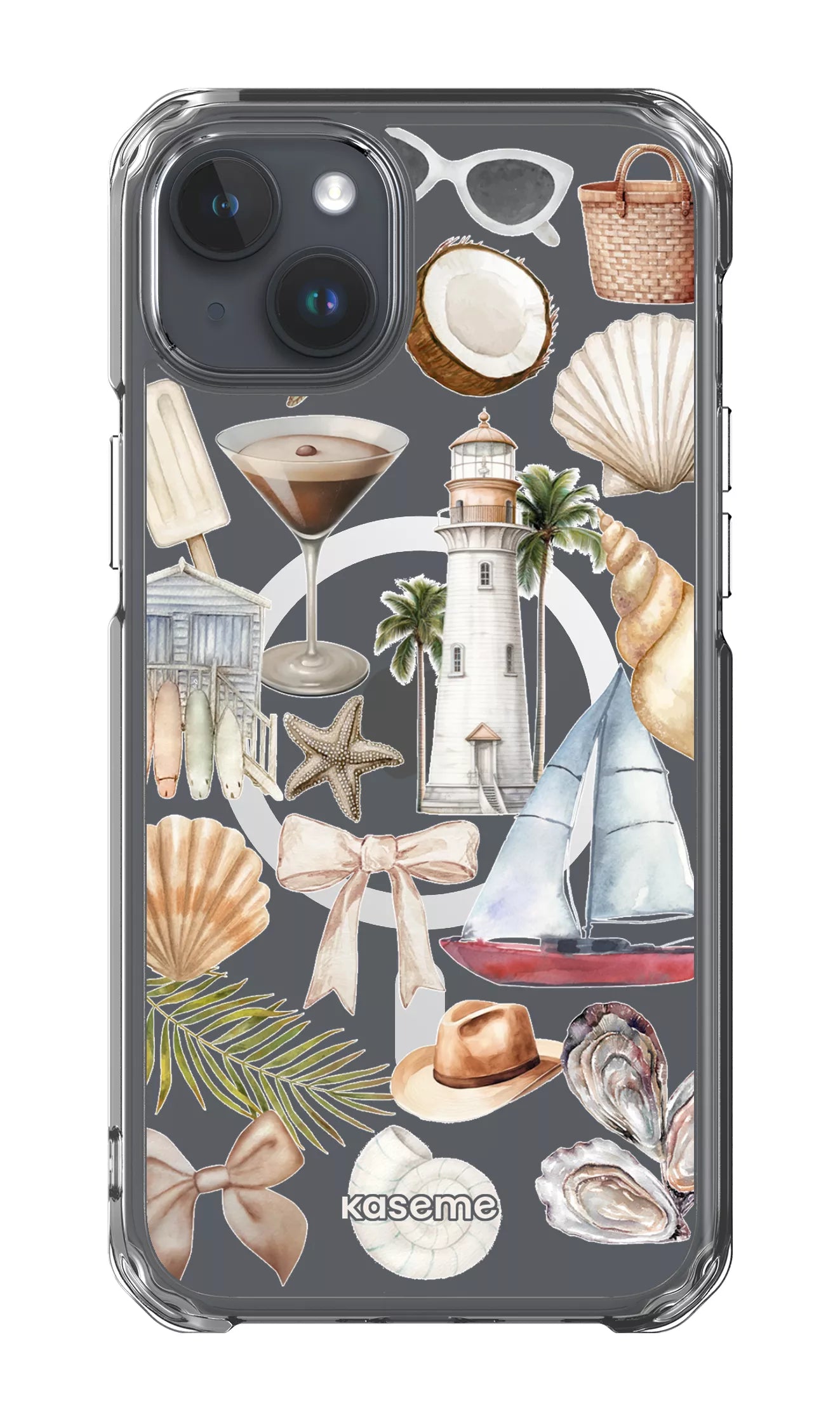 iPhone 15 Plus Clear Case - Magsafe Riviera Clear Case -