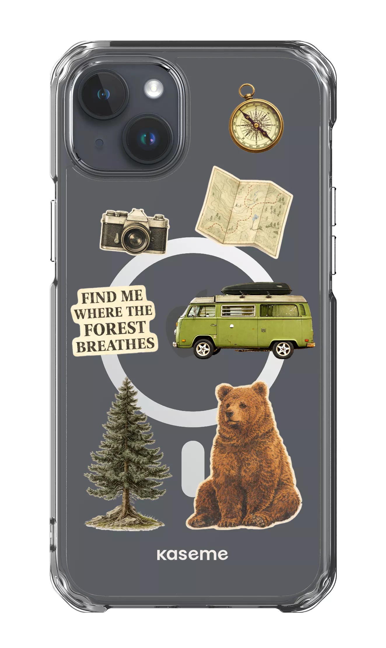 iPhone 15 Plus Clear Case - Magsafe Roamer Clear Case -