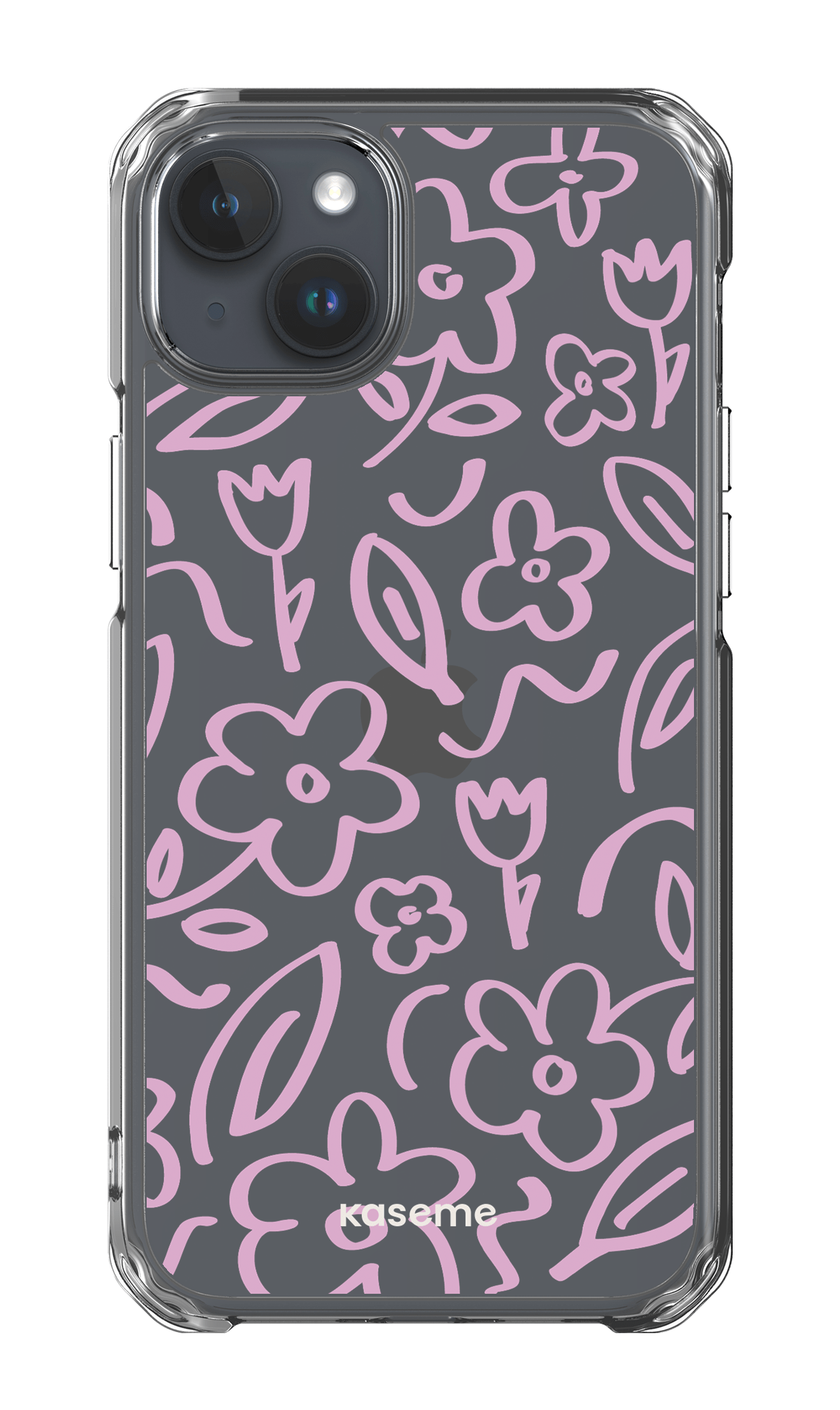 iPhone 15 Plus Clear Case Brooklyn pink clear case -