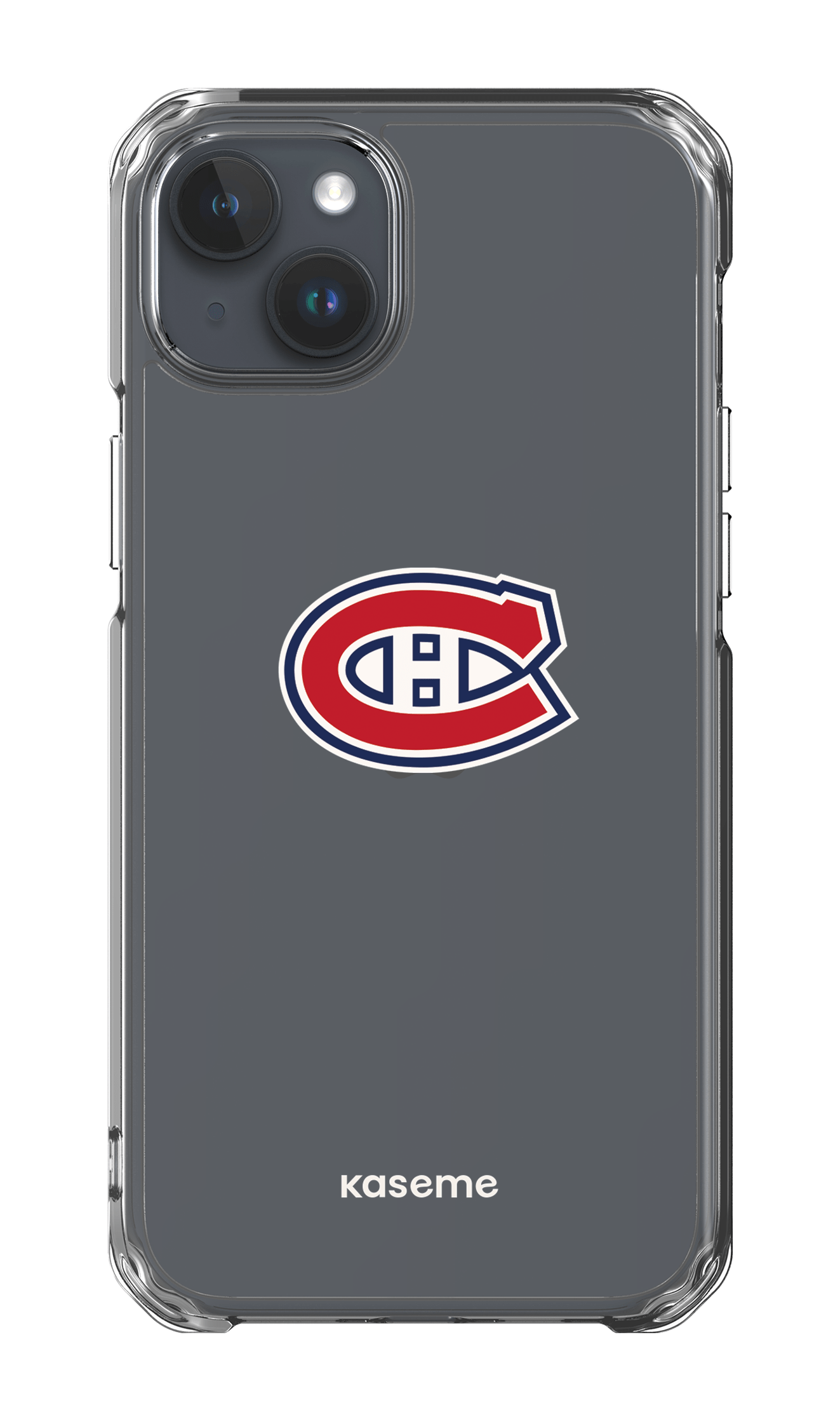 iPhone 15 Plus Clear Case Canadiens Logo Clear -