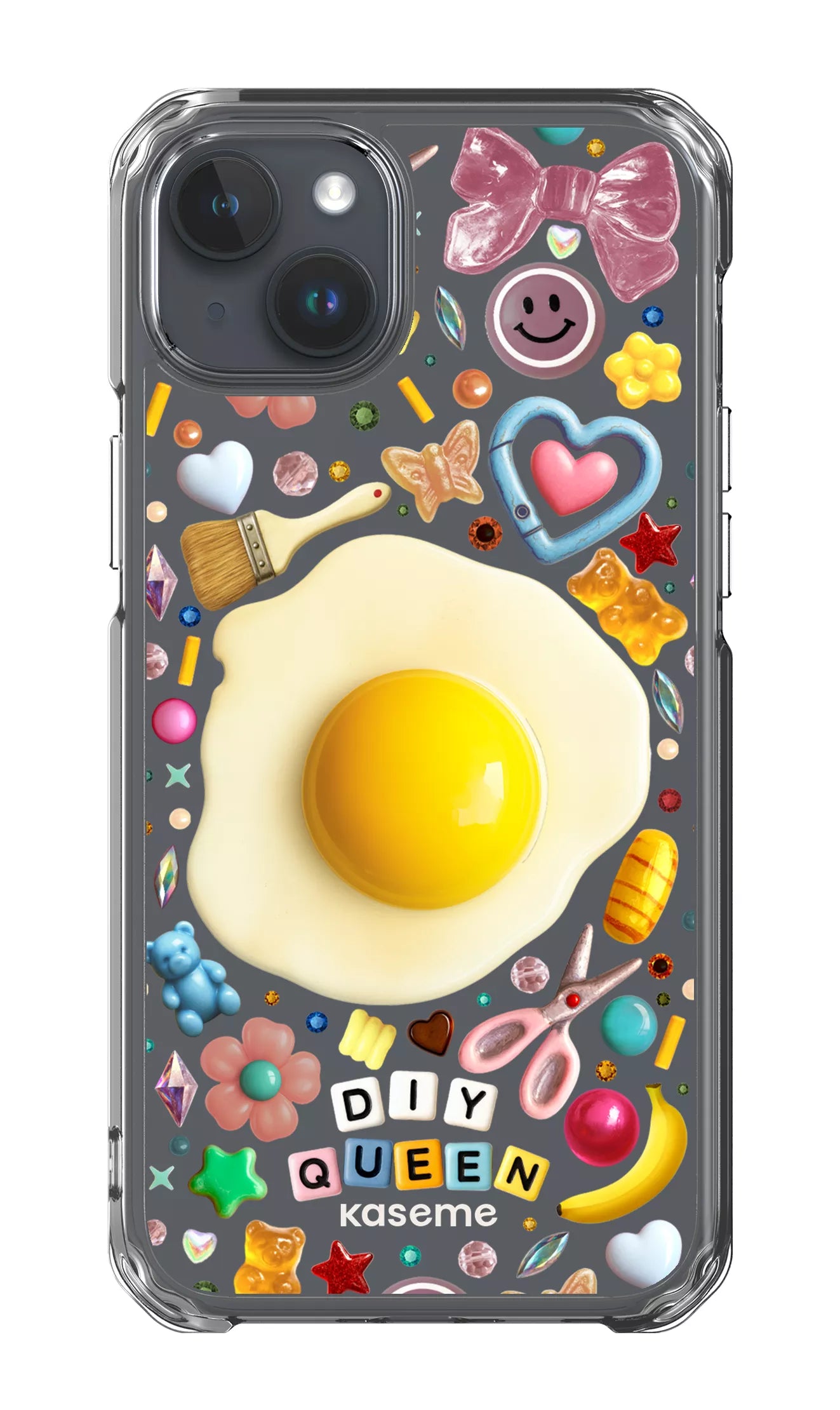 iPhone 15 Plus Clear Case DIY Queen Clear Case by Marianne Plaisance -