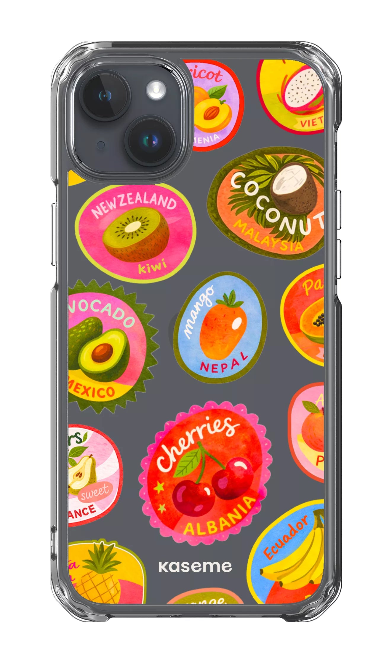 iPhone 15 Plus Clear Case Frutti Clear Case -