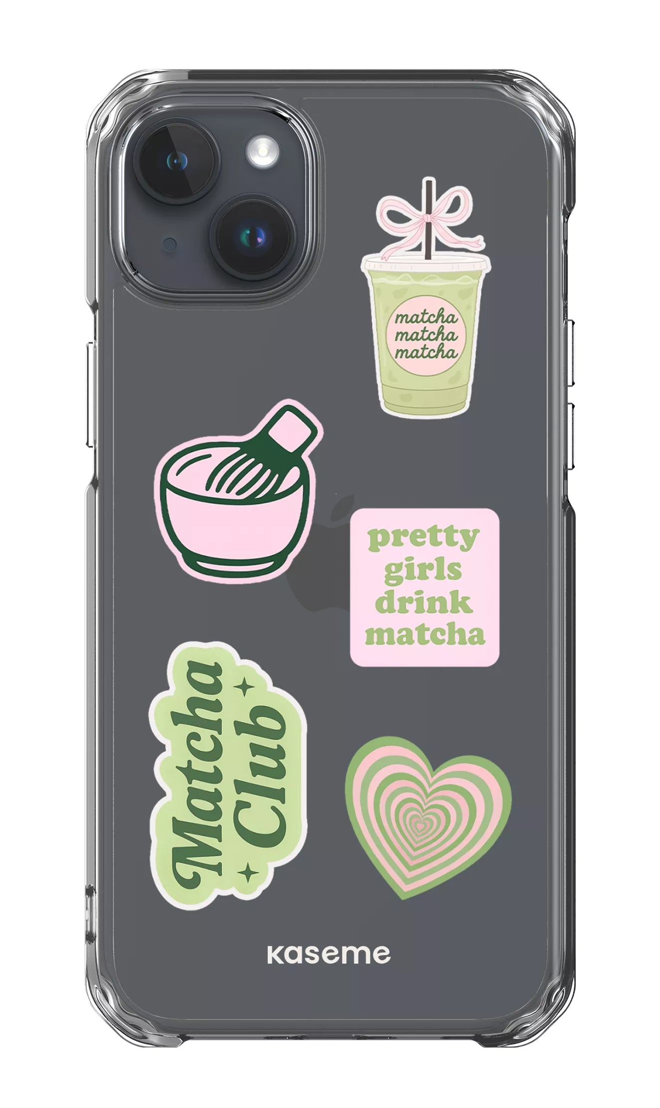 iPhone 15 Plus Clear Case Matcha Clear Case -
